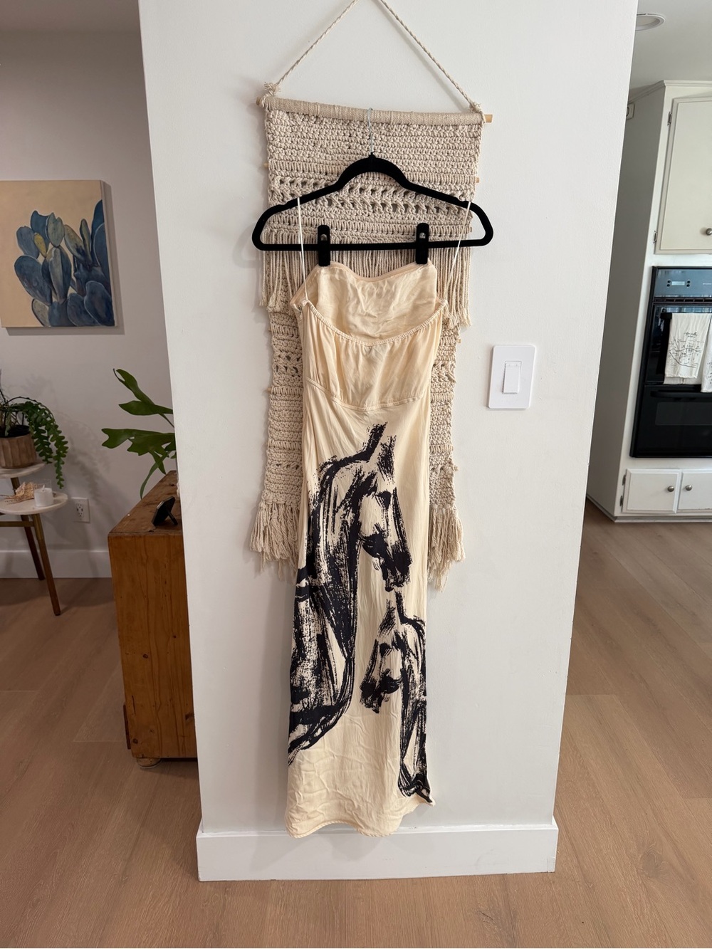 Conditions Apply Chloe Strapless Maxi Slip Dress Horse Pony - Picture 9 of 12